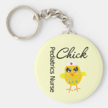 Pediatrics Nurse Chick v1 Keychains