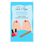 PEDICURE NAIL SALON BUSINESS CARDS
