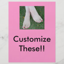 Pedicure Salon Flyers-Customize!