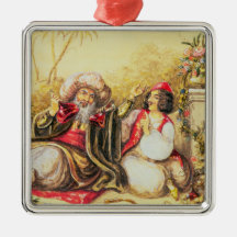Pedrillo plying Osmin with drink Christmas Ornament