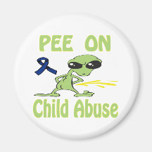 Pee On Child Abuse Magnet