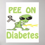 Pee On Diabetes Poster posters