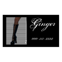 Peek-a-Boo Sexy Leg Business Card
