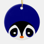 Peeking Penguins Ornaments