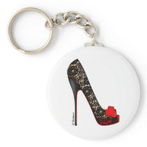 Peep Toe Platform Pump Keychain