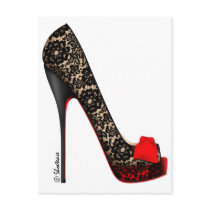 Peep Toe Platform Pump Post Card