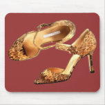 Peeping Leopard Toes Mouse Mat
