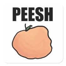 PEESH SQUARE STICKERS