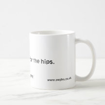 peg. since 1999. , proper music. for the hips. coffee mug