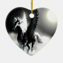 Pegasus of the Moon Christmas Tree Ornament