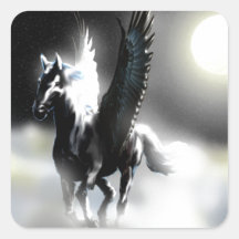 Pegasus of the Moon Square Stickers