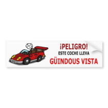 Pegatina coche - güindous vista pegatina de parachoque