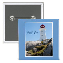 Peggy's Cove Lighthouse Pinback Button