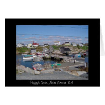 Peggy's Cove, Nova Scotia  CA Greeting Card