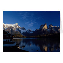 Pehoe Lake, Torres del Paine National Park, Chile Greeting Cards