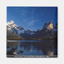 Pehoe Lake, Torres del Paine National Park, Chile Fridge Magnets