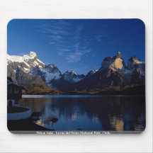 Pehoe Lake, Torres del Paine National Park, Chile Mousepads