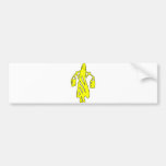 Peileppe Tribal Art Woman w Bucket Silhouette Maid Bumper Stickers