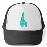 Peileppe Tribal Art Woman w Child Silhouette comic Hat