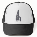 Peileppe Tribal Art Woman w Child Silhouette comic Hats