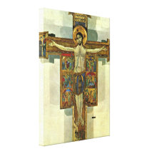 Peintre toscan - Crucifix-scènes de la passion Impressions Sur Toile