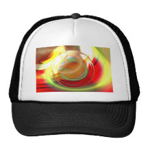 Peinture abstraite de Digitals d'ordinateur Casquettes