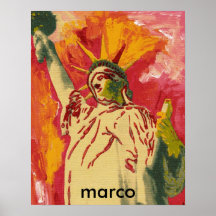Peinture acrylique signée par original maximum de  poster