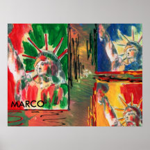 Peinture acrylique signée par original maximum de  affiches