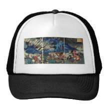 Peinture japonaise antique des samouraïs et des Mo Casquette