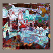 Peinture murale maya affiches