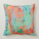 Peinture tropicale abstraite oreillers american