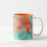 Peinture tropicale abstraite tasses