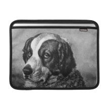 Peinture vintage de St Bernard Poche Macbook Air