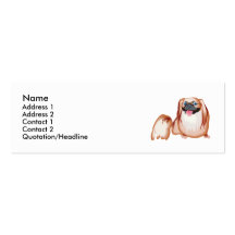 Pekingese Business Card Template