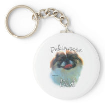 Pekingese Dad 2 Key Chain