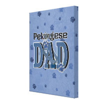 Pekingese DAD Gallery Wrap Canvas