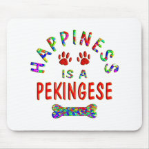 Pekingese Happiness Mouse Pads