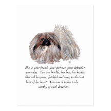 Pekingese Keepsake - FEMALE Post Cards