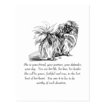 Pekingese Keepsake - FEMALE Post Cards