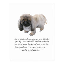 Pekingese Keepsake - FEMALE Postcards