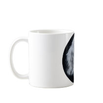 Pekingese Portrait in Black & White Mug