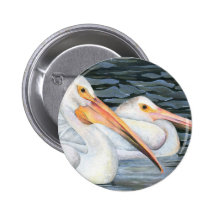 Pelican Couple Pinback Button