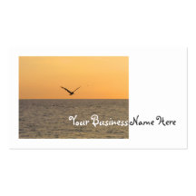 Pelican in Flight Business Card Template