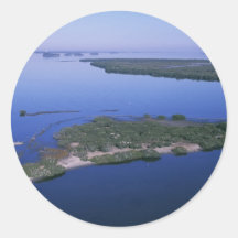 Pelican Island Round Sticker