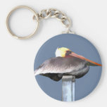 Pelican on a Stick Keychains