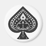 Pelles noires : Costume de cartes de jeu : Aimant