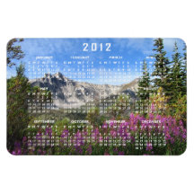Pelly Mountain Vista; 2012 Calendar Vinyl Magnets