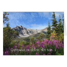 Pelly Mountain Vista; Customizable Card