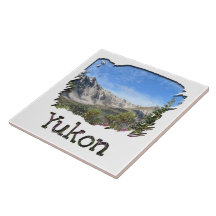 Pelly Mountain Vista; Yukon Territory Souvenir Tiles