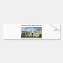 Pembroke Chapel Oxford University Bumper Stickers